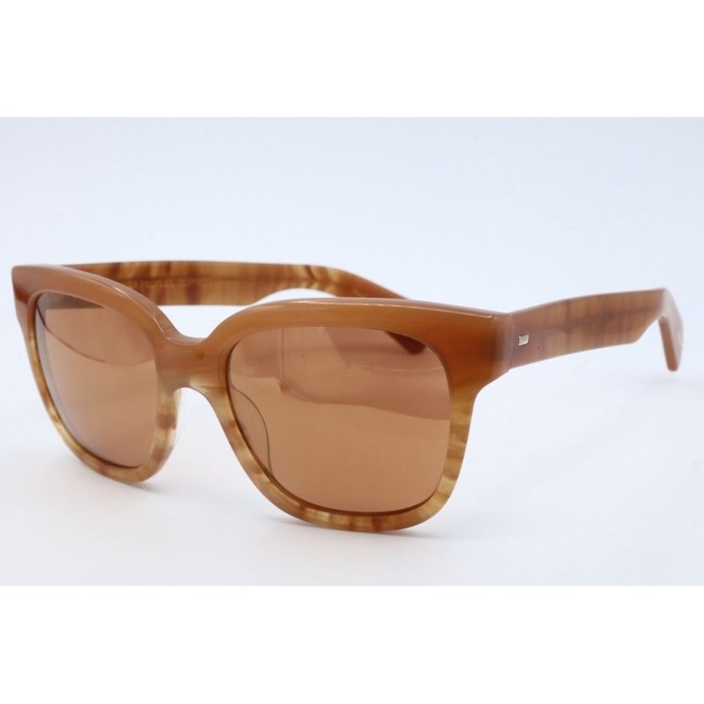 Oliver Peoples OV 5281SU 1469/7T Opal Peach Square Sunglasses Gold Lenses 54mm